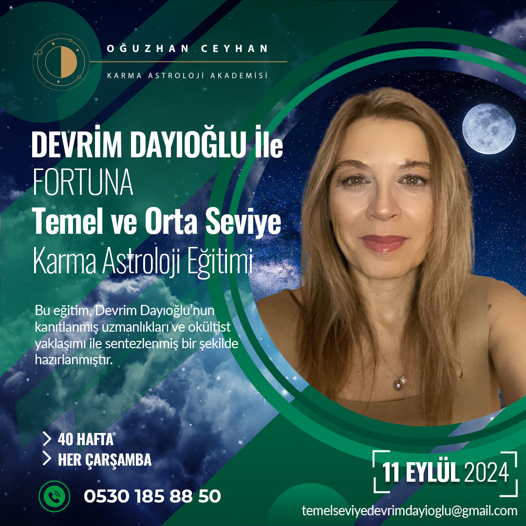 Fortuna Temel ve Orta Seviye Karma Astroloji Eğitimi